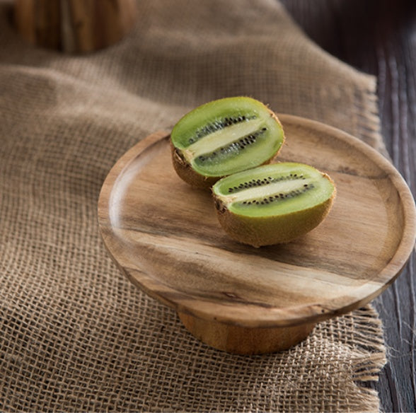 Natural Wood Fruit Tray for Living Room Small Large